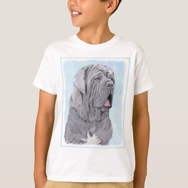 T-shirt Peinture Mastiff Neopolitan - Art Chien original (Devant)