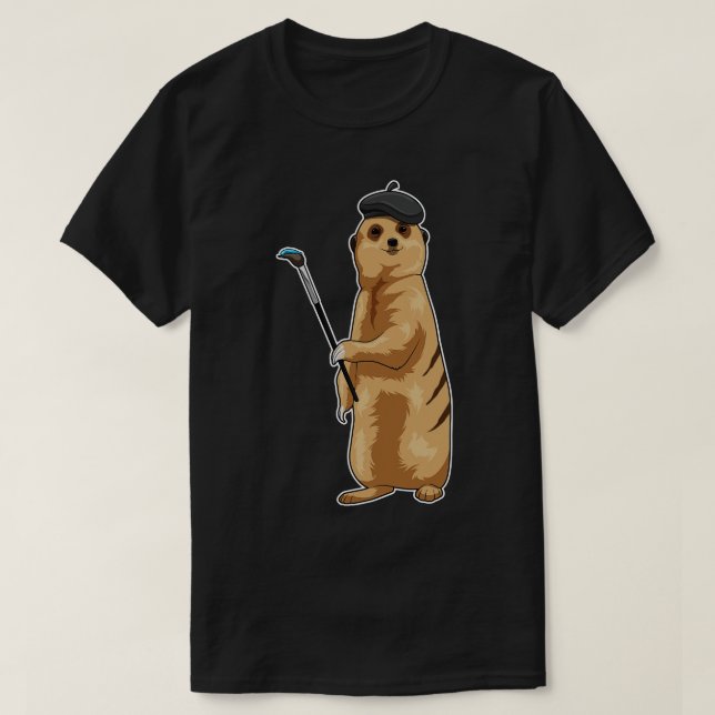 T-shirt Peinture Meerkat Peinture (Design devant)