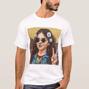 T-shirt Peinture moderne de la Joconde - Inspirée par de V