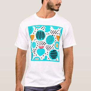 T-shirt Peinture Motif de fruits bleus. Acheter maintenant