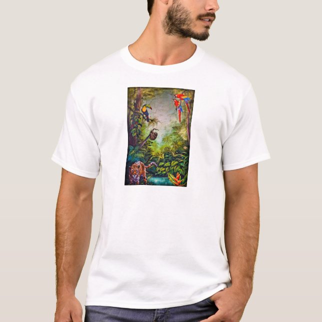 T-shirt Peinture murale d'Amérique centrale de club social (Devant)