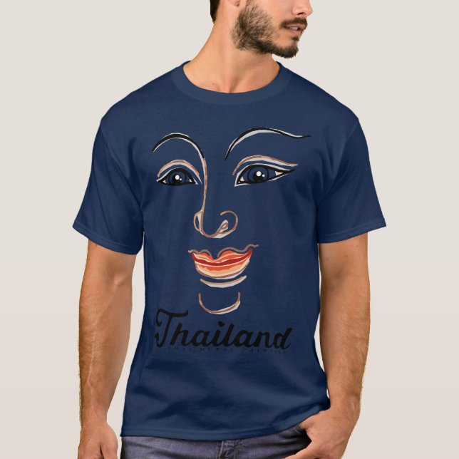 T-shirt Peinture murale thaïlandaise antique 1 (Devant)