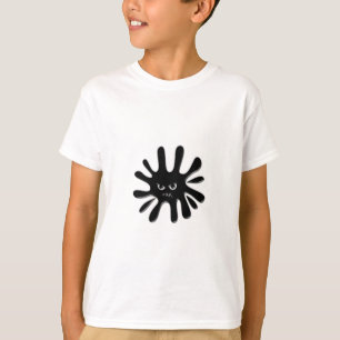 T-shirt Peinture noire en colère