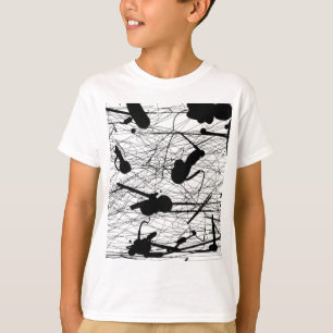 T-shirt Peinture noire originale d'éclaboussure