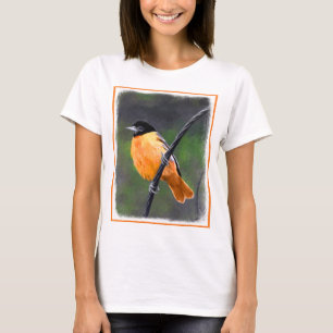 T-shirt Peinture Oriole - Art Oiseau Original