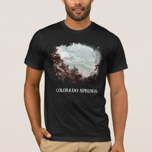 T-shirt *~* Peinture Pine Mountains Colorado Springs