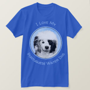 T-shirt Peinture Portugaise de Chien d'Eau - Art original