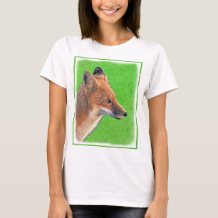 T-shirt Peinture Red Fox - Art original de la faune