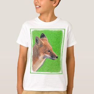 T-shirt Peinture Red Fox - Art original de la faune