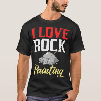 T-shirt Peinture rock Pierres Artiste Peintre Idées Premiu