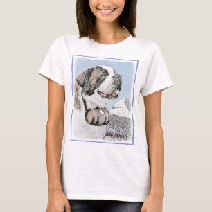 T-shirt Peinture Saint Bernard - Cute Original Chien Art