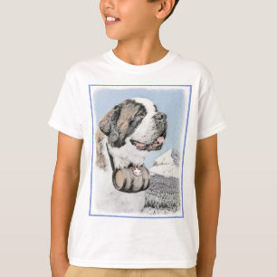 T-shirt Peinture Saint Bernard - Cute Original Chien Art