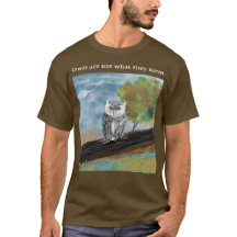 Peinture saisonnière de la Chouette dans la nature