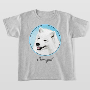 T-shirt Peinture Samoyed - Cute Original Chien Art