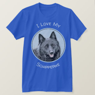 T-shirt Peinture Schipperke - Cute Original Chien Art