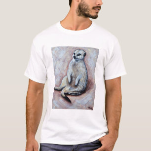 T-shirt Peinture Slouchy Meerkat