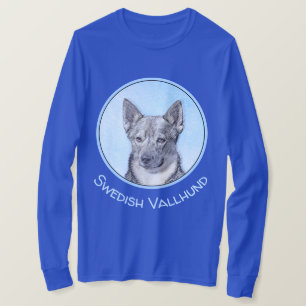 T-shirt Peinture Suédoise Vallhund - Cute Original Chien A