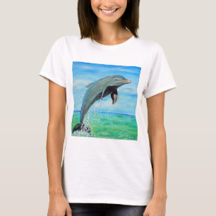 T-shirt Peinture sur dauphin