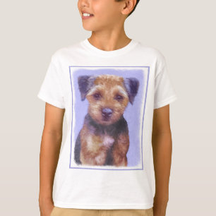 T-shirt Peinture sur la frontière de Terrier - jolie art o