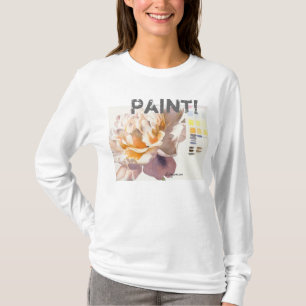 T-shirt Peinture ! Tee - shirt d'aquarelle de fleur