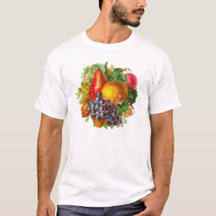 T-shirt Peinture vintage des fruits et des noix