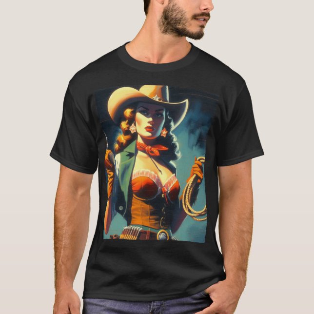 T-shirt Peinture vintage pour fille (Devant)