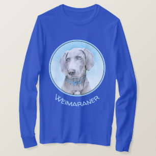 T-shirt Peinture Weimaraner - Joli art original chien