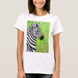 T-shirt Peinture Zèbre