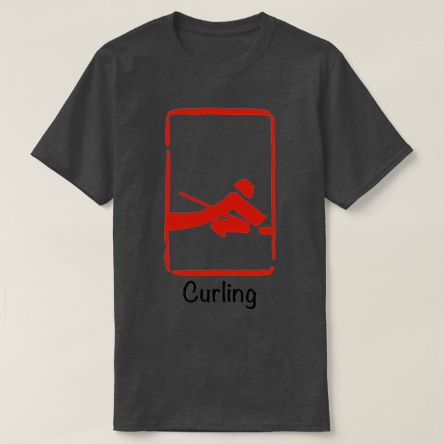 T-shirt Pékin 2022 Curling (Design devant)