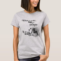 Pekingese art moderne, mignon slogan de race de ch