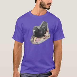 T-shirt Peler un chien et un pigeon
