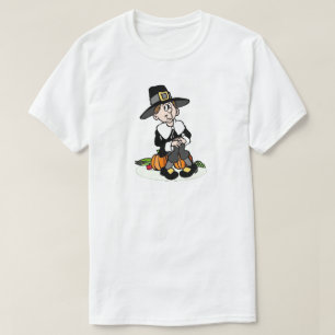 T-shirt Pèlerin avec Citrouille