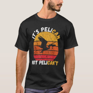 T-shirt Pelican Bird C'est Pélican Vintage Sunset Tropical