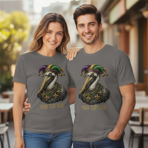T-shirt Pélican Bouffon Mardi Gras Vintage   Carnaval Rétr