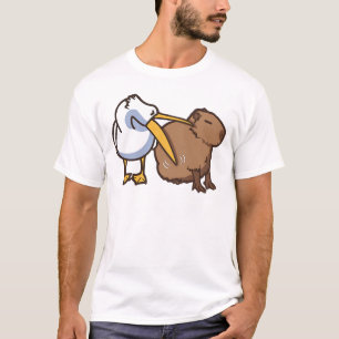T-shirt Pelican essaie de manger du mème amusant de Capyba