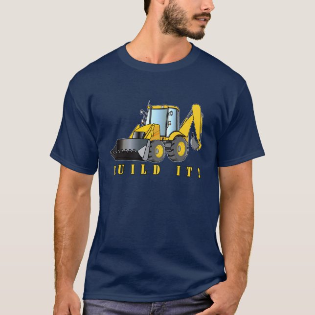 T-shirt Pelle rétro : Construisez-la ! (Devant)