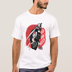 T-shirt Peloton de suicide Katana "pour lui que je