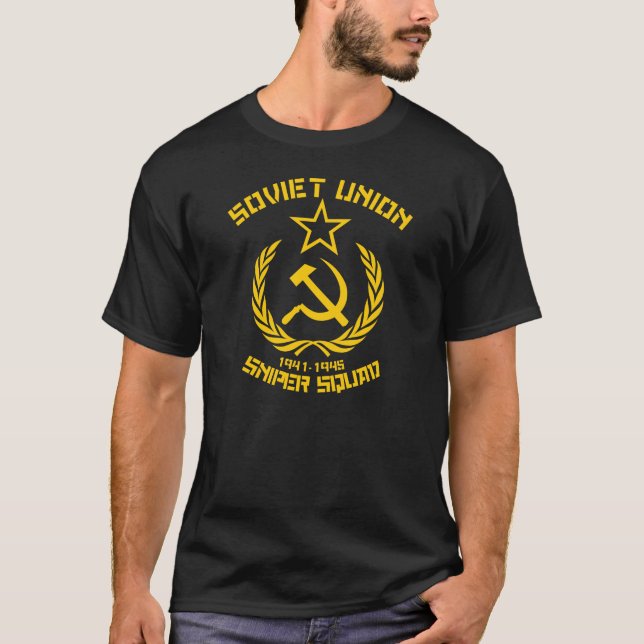 T-shirt Peloton de tireur isolé d'Union Soviétique (Devant)