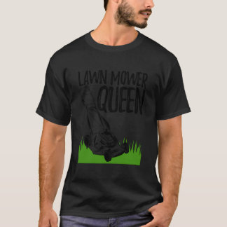 T-shirt Pelouse Mower Queen Drôle Hommes Greenary Pelouse 