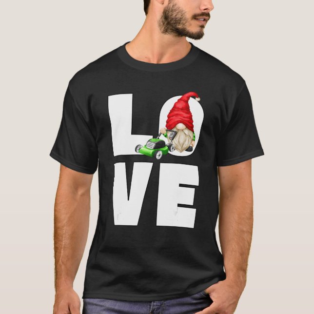T-shirt Pelouse papa Jardin Gnome Pour Les Hommes Qui Aime (Devant)