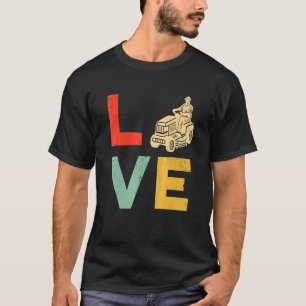 T-shirt Pelouse tondeuse Loisir Jardin Travail Vintage pis