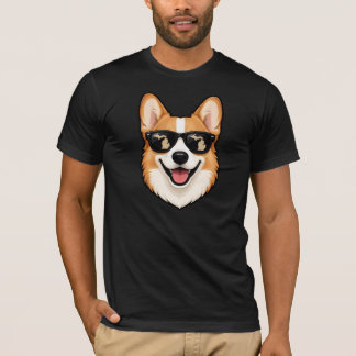T-shirt Pembroke Welsh Corgi du Michigan en Lunettes de So