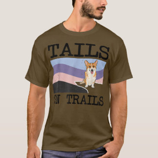 T-shirt Pembroke Welsh Corgi Tails Trails Drôle Chien Rand