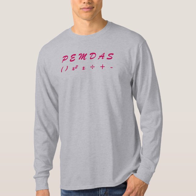 T-SHIRT PEMDAS (Devant)