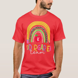 T-shirt Pencil Rainbow Kindergarten Team Premier Jour Reto