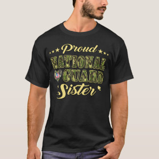T-shirt Pendentif Coeur en Plaque d'Identification Sœur de