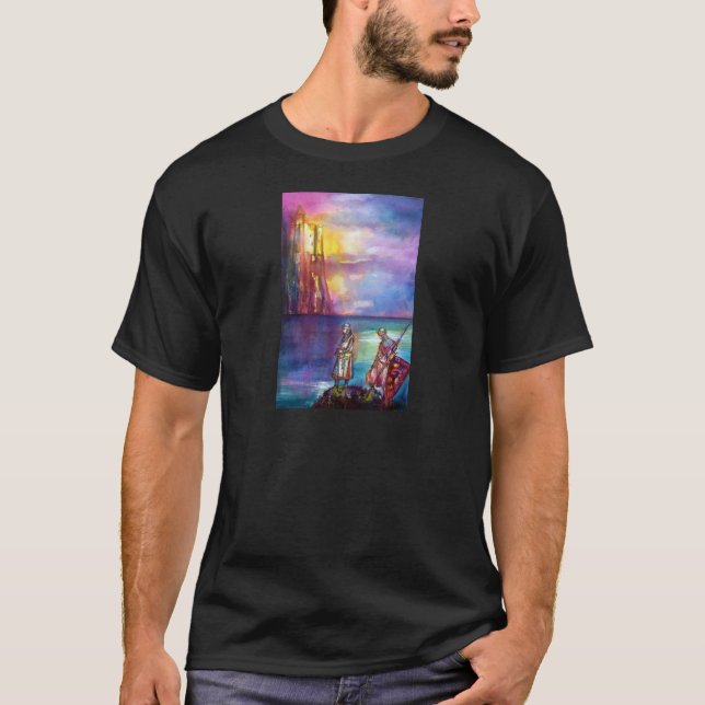 T-shirt PENDRAGON Chevaliers médiévaux, Coucher de soleil  (Devant)