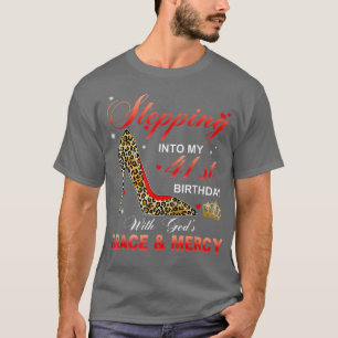 T-shirt Pénétrer dans mon 41e anniversaire avec la grâce d