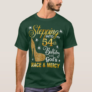 T-shirt Pénétrer Dans Mon 54E Anniversaire Avec Dieux Grac