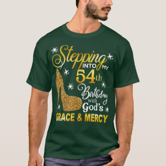 T-shirt Pénétrer Dans Mon 54E Anniversaire Avec Dieux Grac